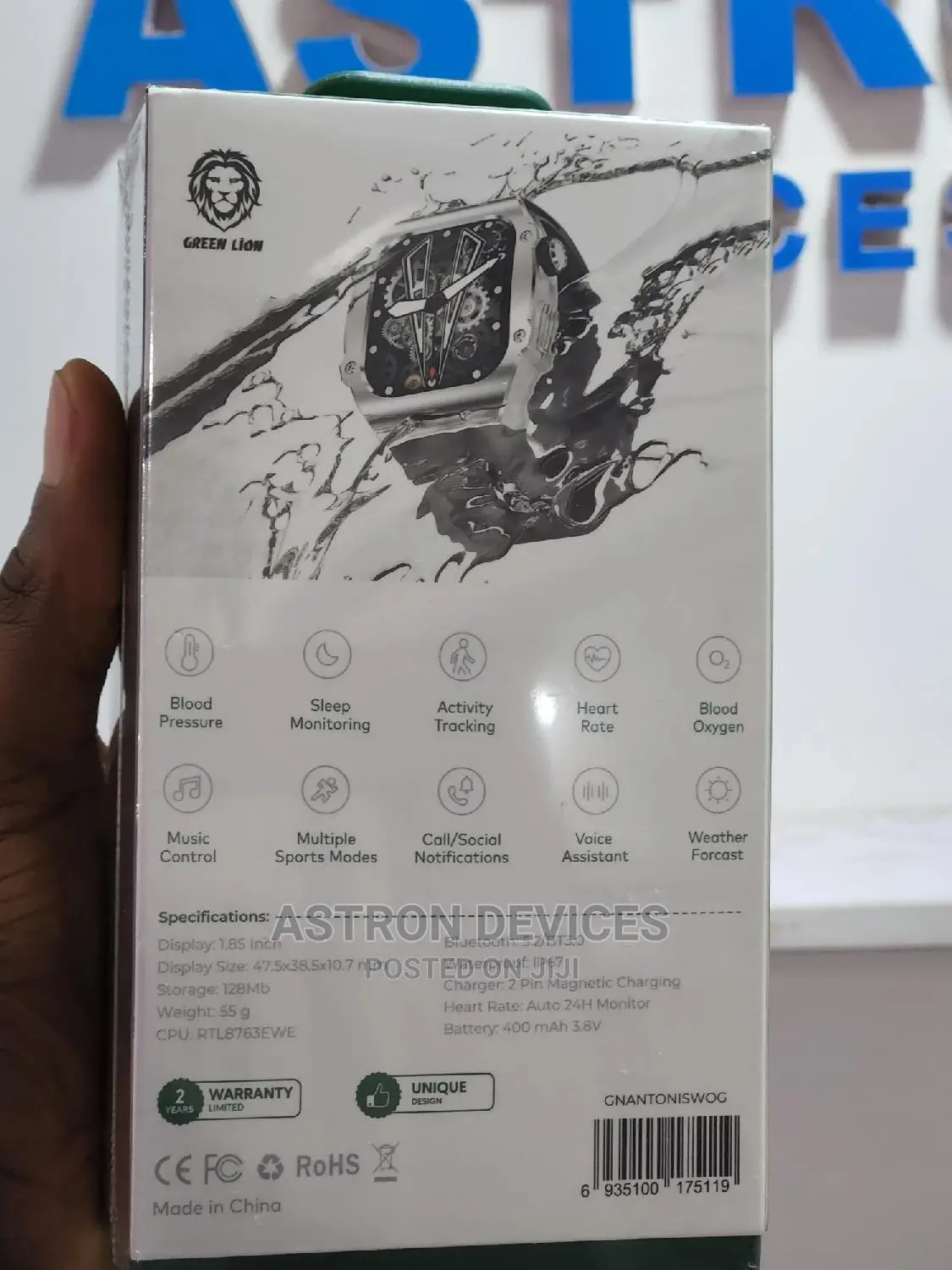 Green Lion Antonio James Smartwatch