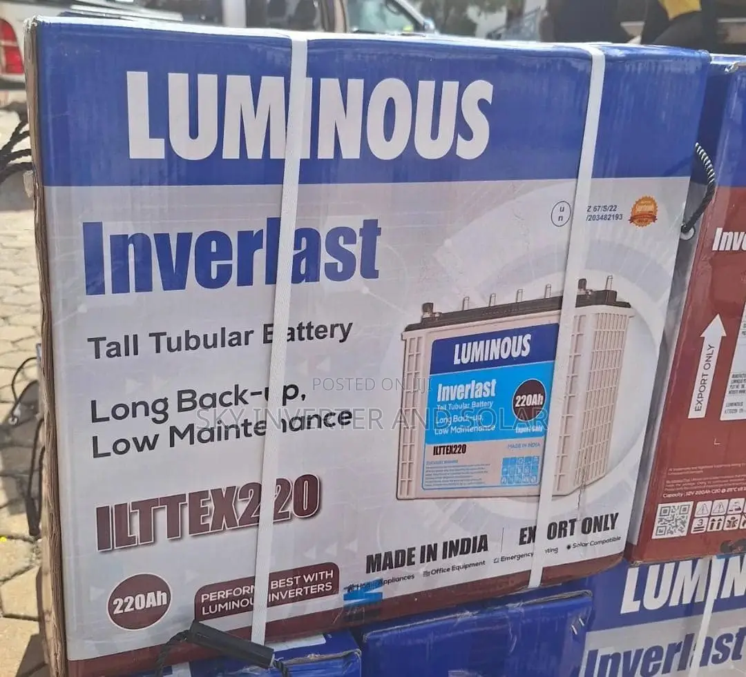 220ah Luminous Inverlast Tubular Battery