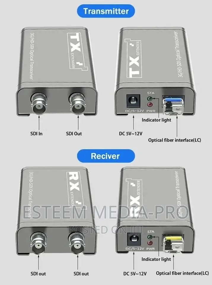 20km 3g Hd Sdi Fibre Optic Extender Converter
