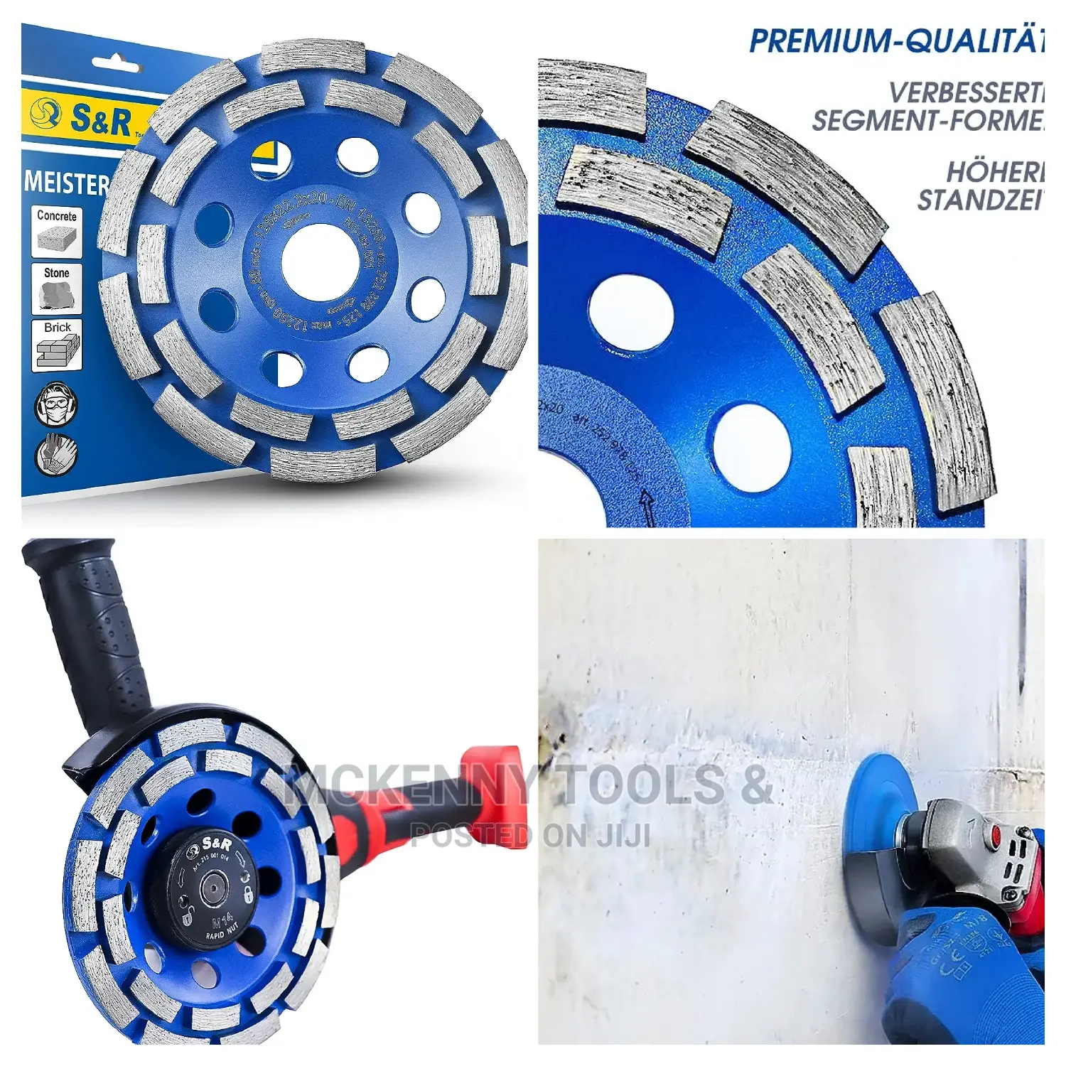 Diamond Grinder Cup Wheel 5" 125 Mm, Double Row for Concrete