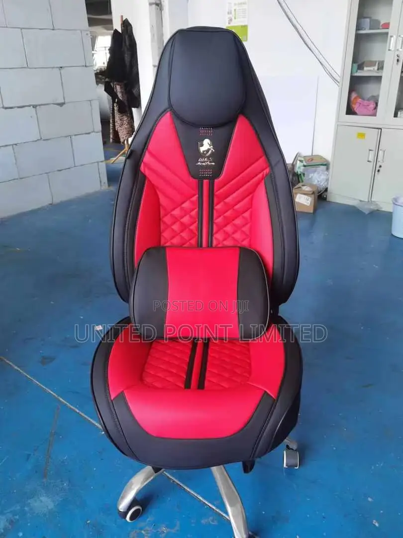 Leather Seat Cover Draft Horse Red And Black