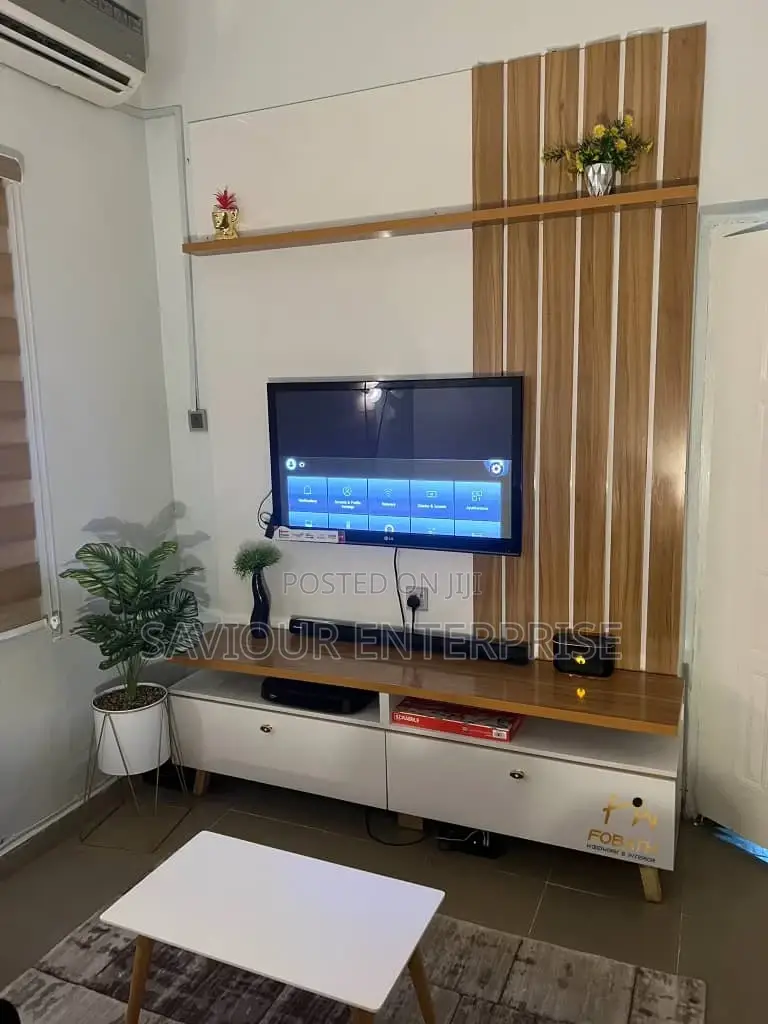 TV Stand With Wall Frames