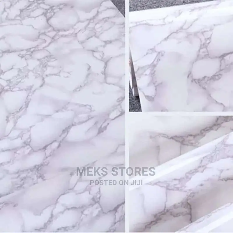 Kitchen Marble Like Wall Paper