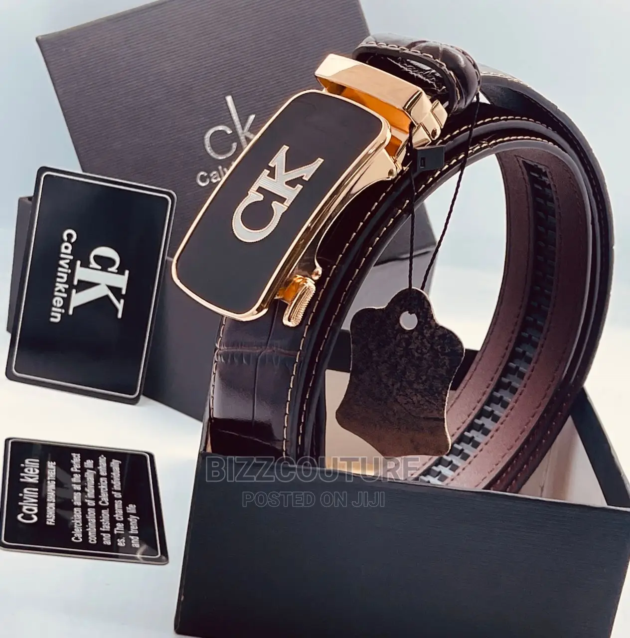 Original CALVIN KLEIN Leather Belts Available in Store