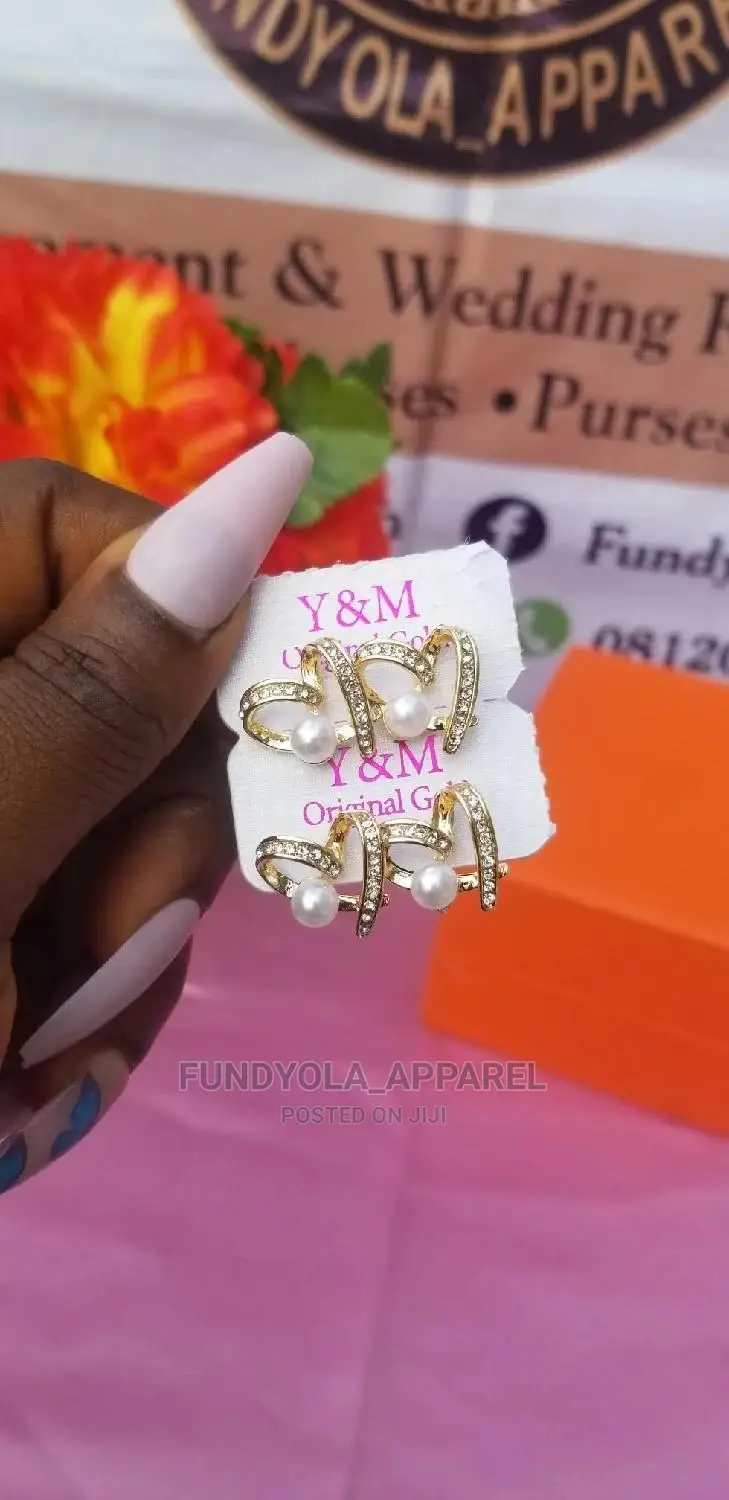 Gold and Sliver Pin Earrings