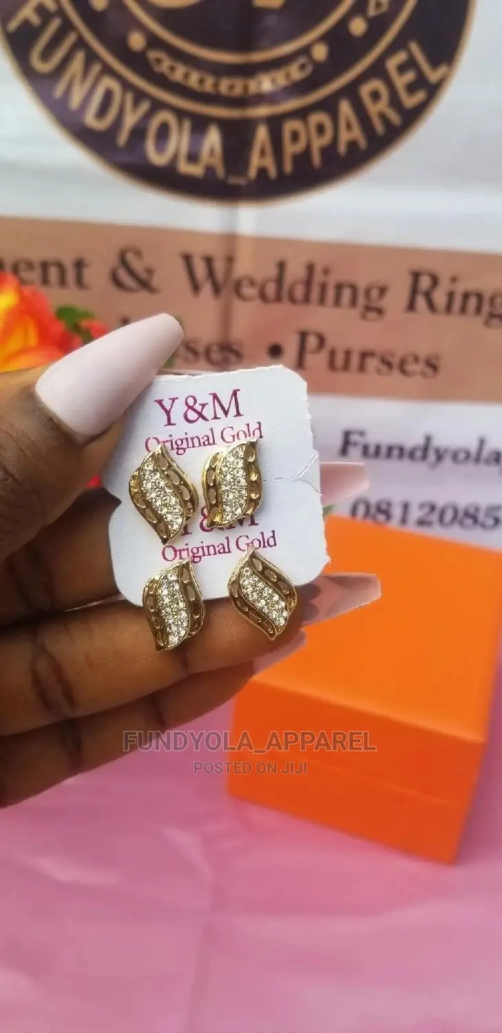 Gold Female Pin Earrings