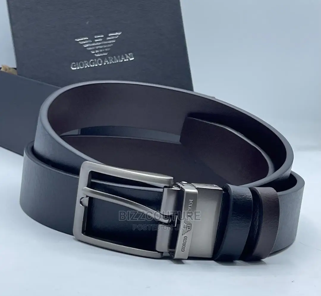 Original Emporio Armani Leather Belts Available in Store
