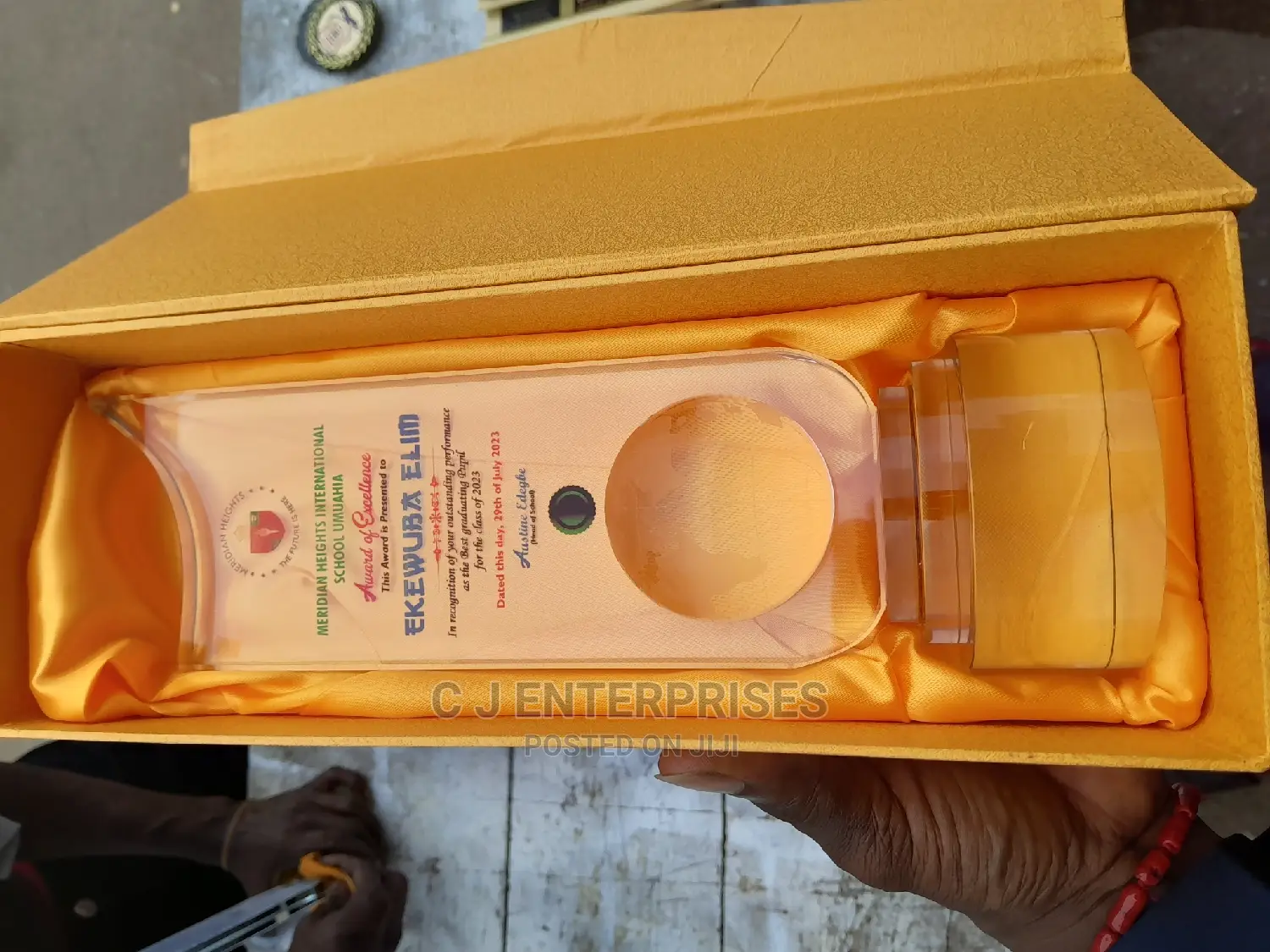 Glass Award Plaque N43