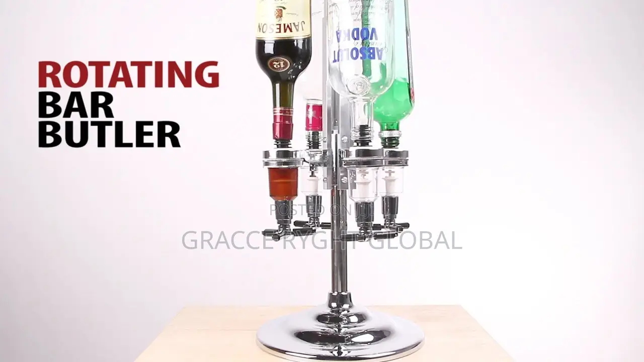 4 Bottle Rotating Bar Butler