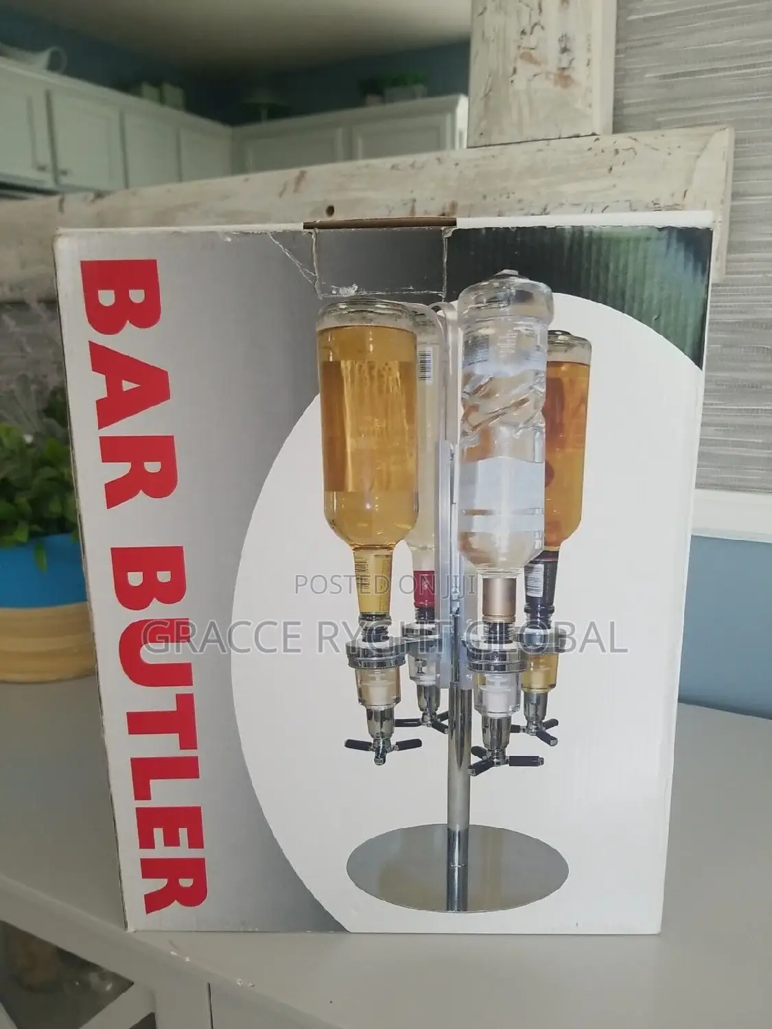 4 Bottle Rotating Bar Butler