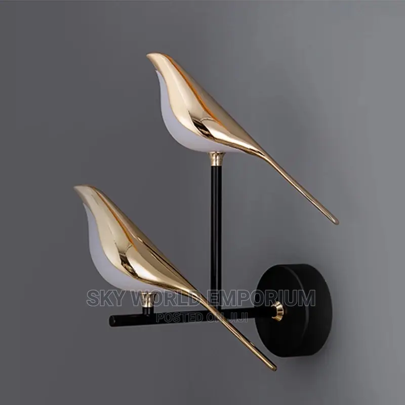 Nordic Double Bird LED Wall Lamp Indoor Bedside