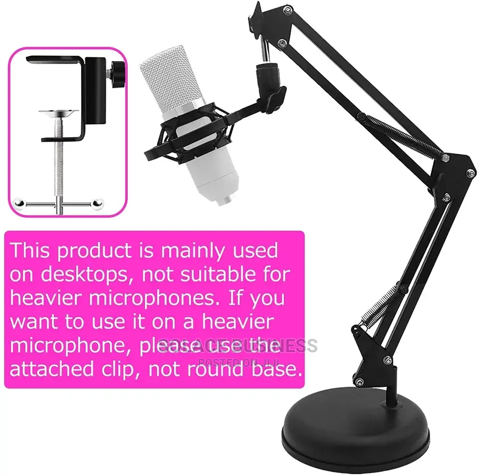Fifine Condenser, Blue Yeti, Podcast Microphone Stand Holder