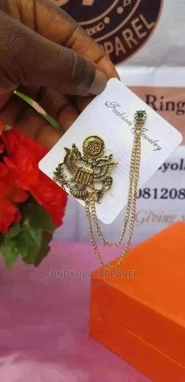 Male Gold Brooch Lapel