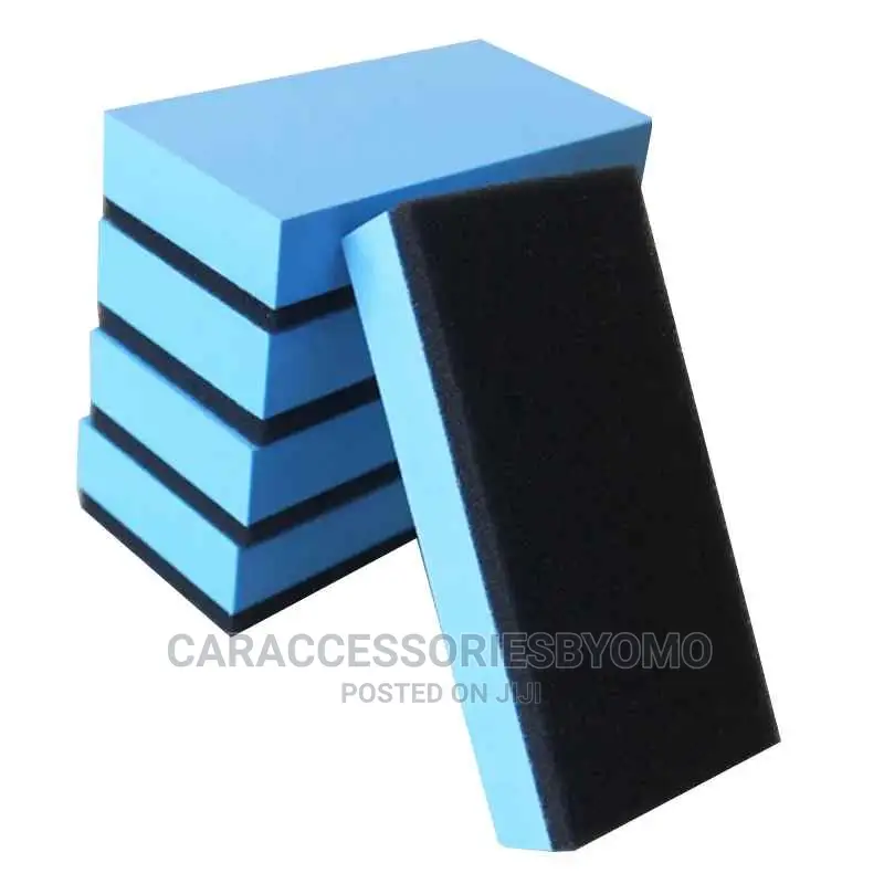 Blue Black Ceramic Foam Applicator Pad 5pcs