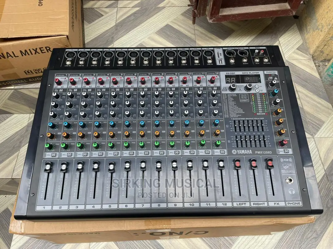 12 Channels Powered Yamaha Mixer With USB/ Bluetooth