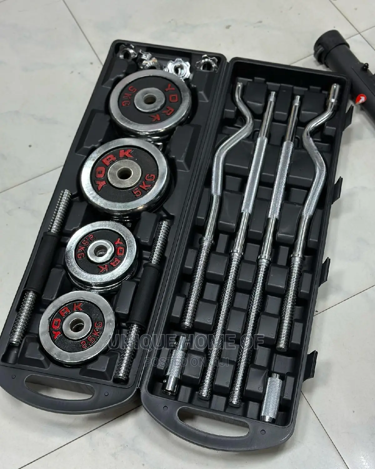55kg Chrome Barbell Set