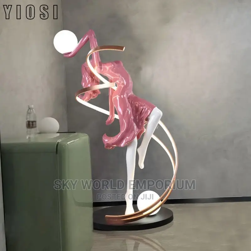 Modern Resin Sculpture Led Floor Creative Light