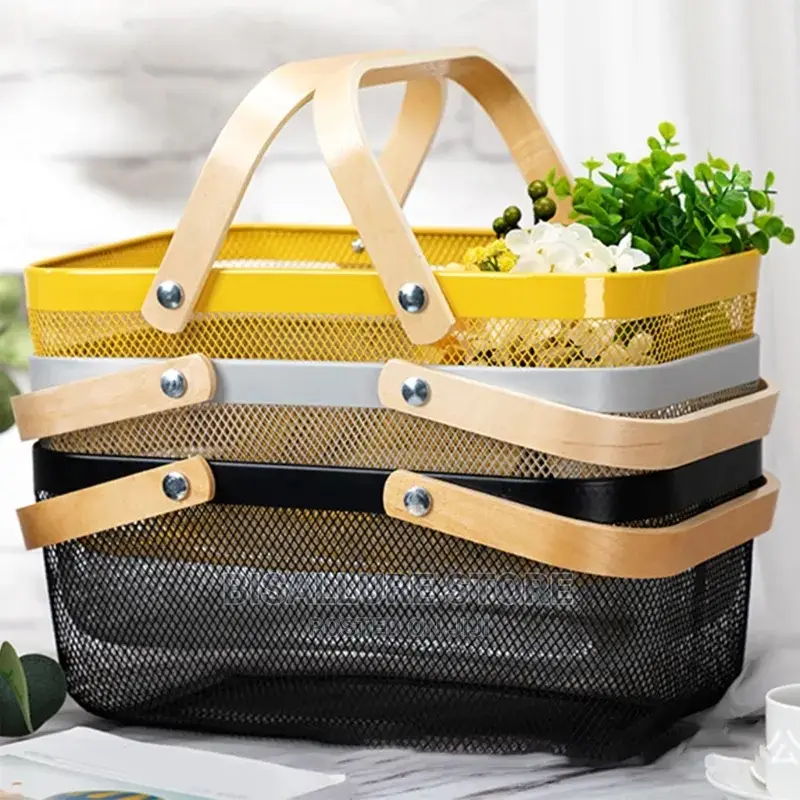 Nordic Metal Mesh Basket and Storage Organizer