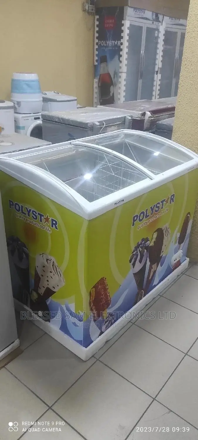 Polystar Showcase Freezer 303L Double Door Fast Cooling