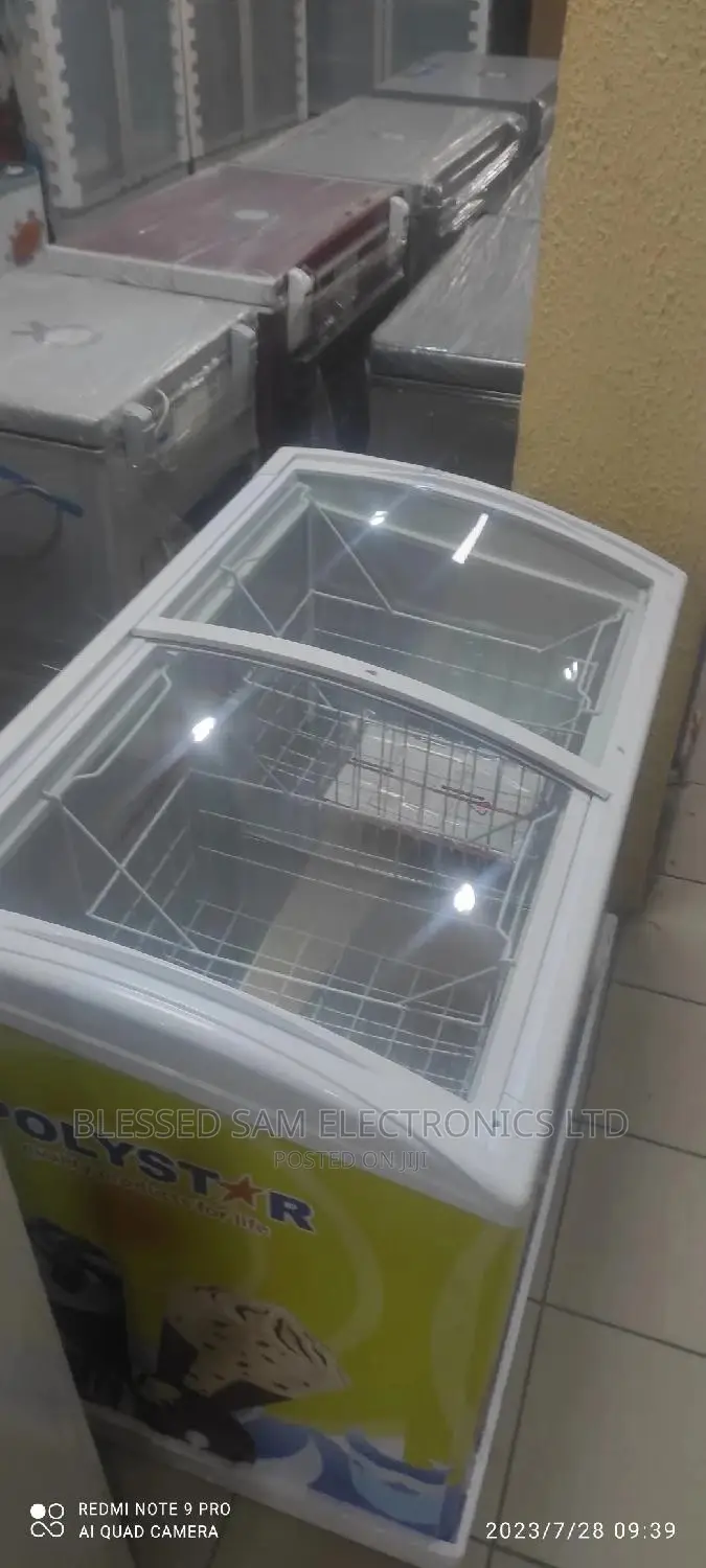 Polystar Showcase Freezer 303L Double Door Fast Cooling