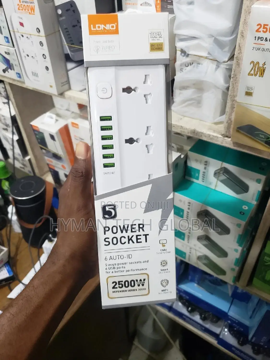 LDNIO Sc5614 6 Usb,-5 Ports Power Socket - 2500w