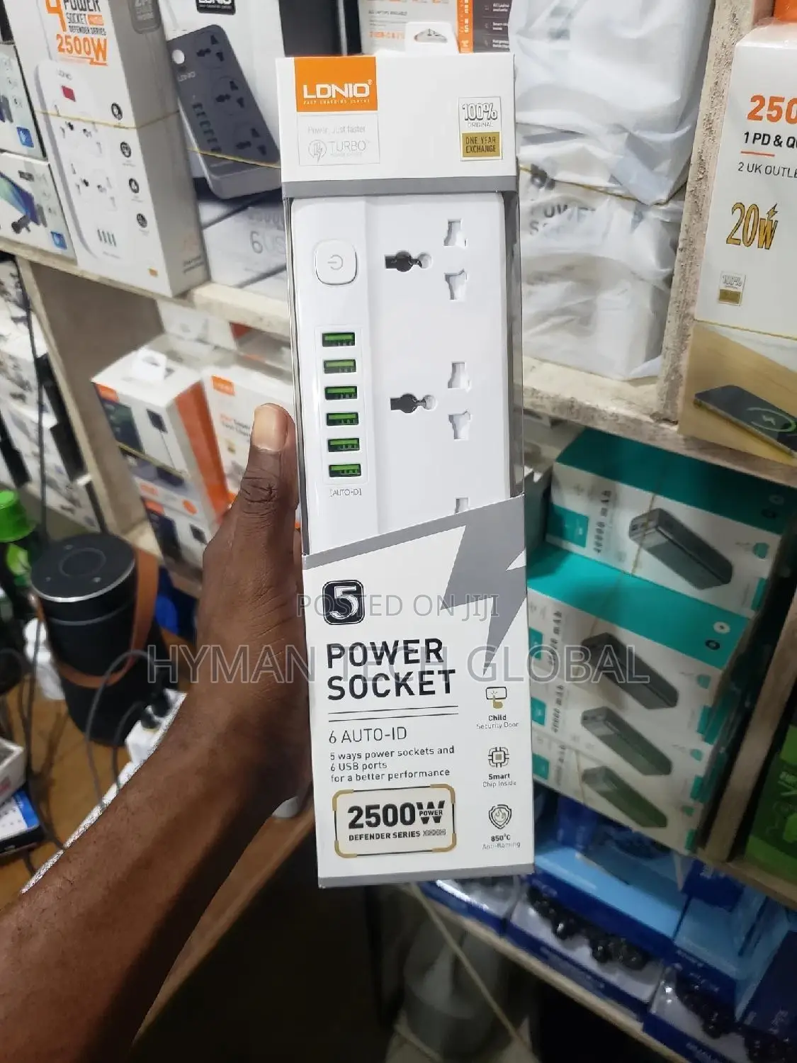 LDNIO Sc5614 6 Usb,-5 Ports Power Socket - 2500w