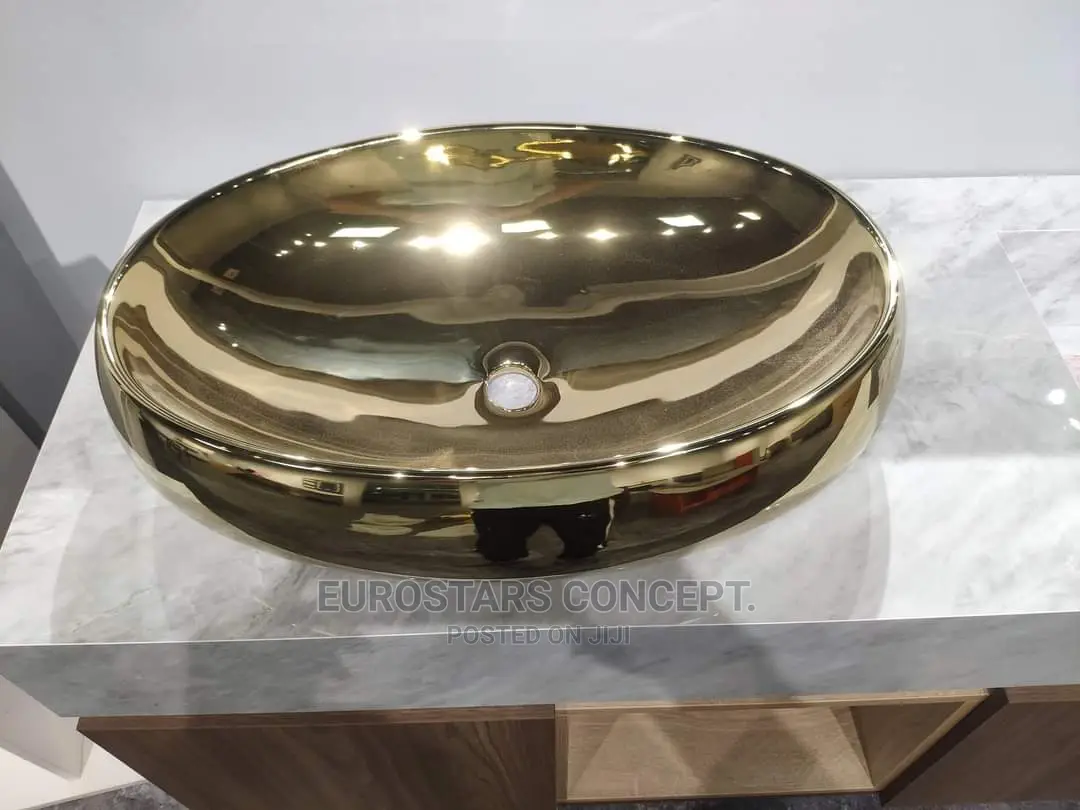 Pure Gold Oval Wash Hand Basin