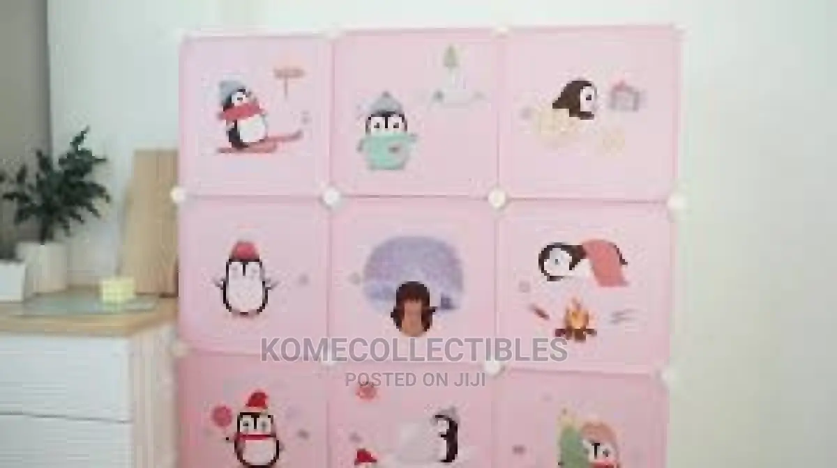 9 Cube Cabinet Kiddies Wardrobe