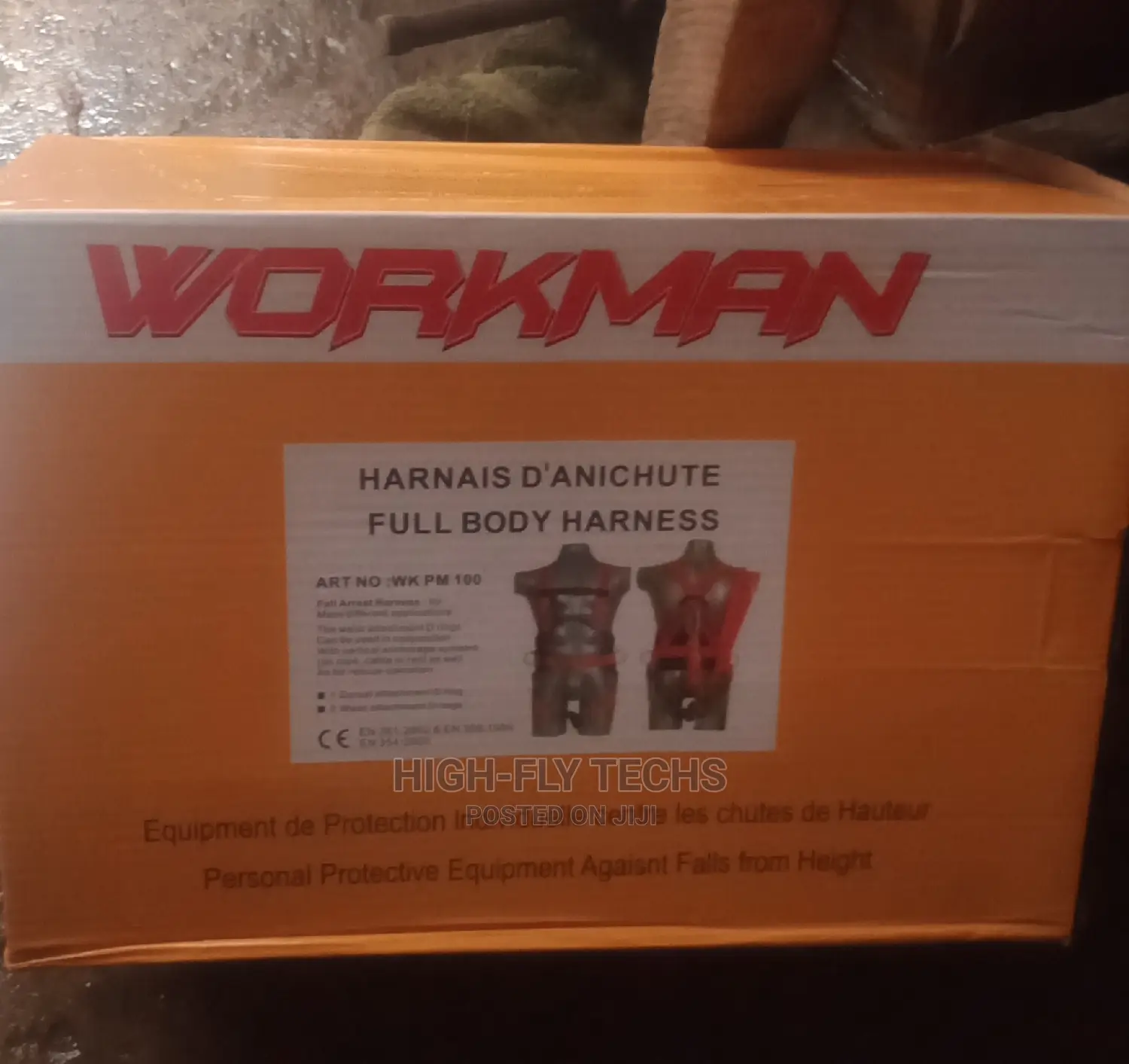 Workman Safety Belt Harness With Double Hook