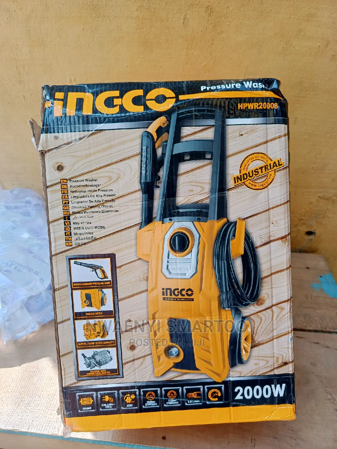 2000w Ingco Electric Pressure Washer Machine