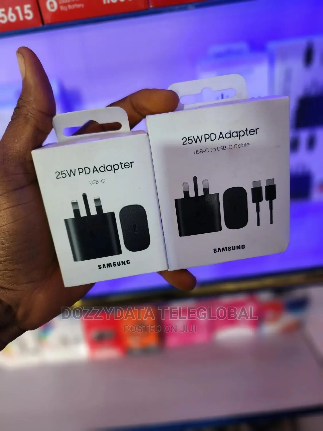 Samsung Original 25w Charging Adapter and a Cable