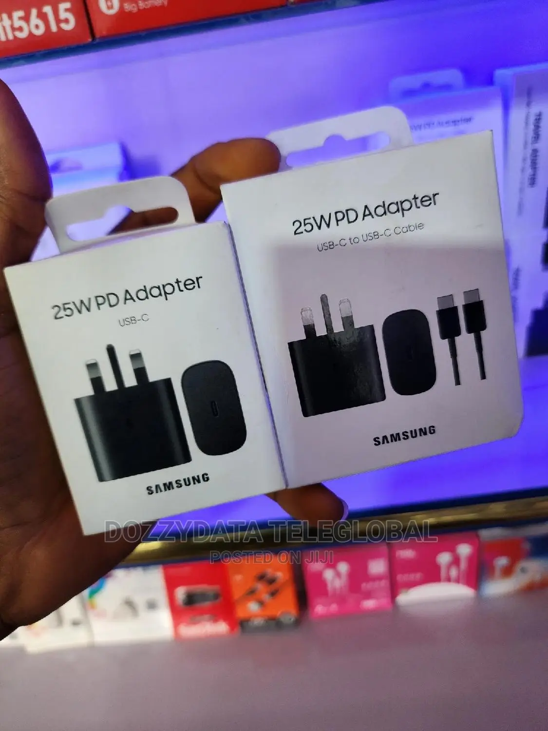 Samsung Original 25w Charging Adapter and a Cable