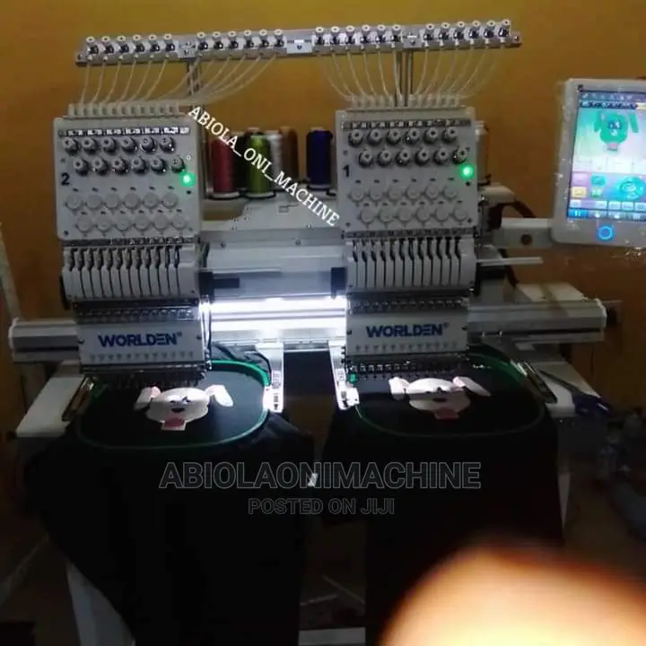 Two-Head Industrial Monogram Sewing Machine