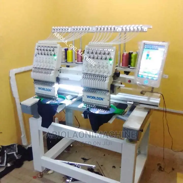 Two-Head Industrial Monogram Sewing Machine