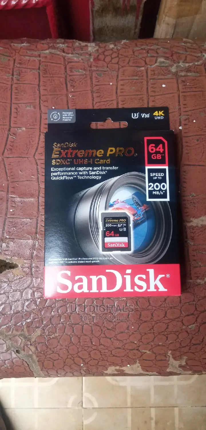 Sandisk 64GB Extreme Pro Sd Card