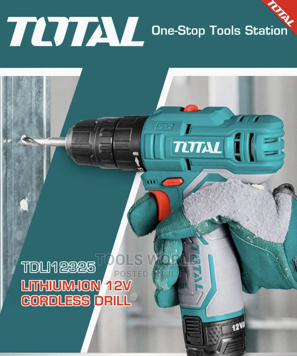 TOTAL 12V Multifunctional Cordless Drill High-Power Drill
