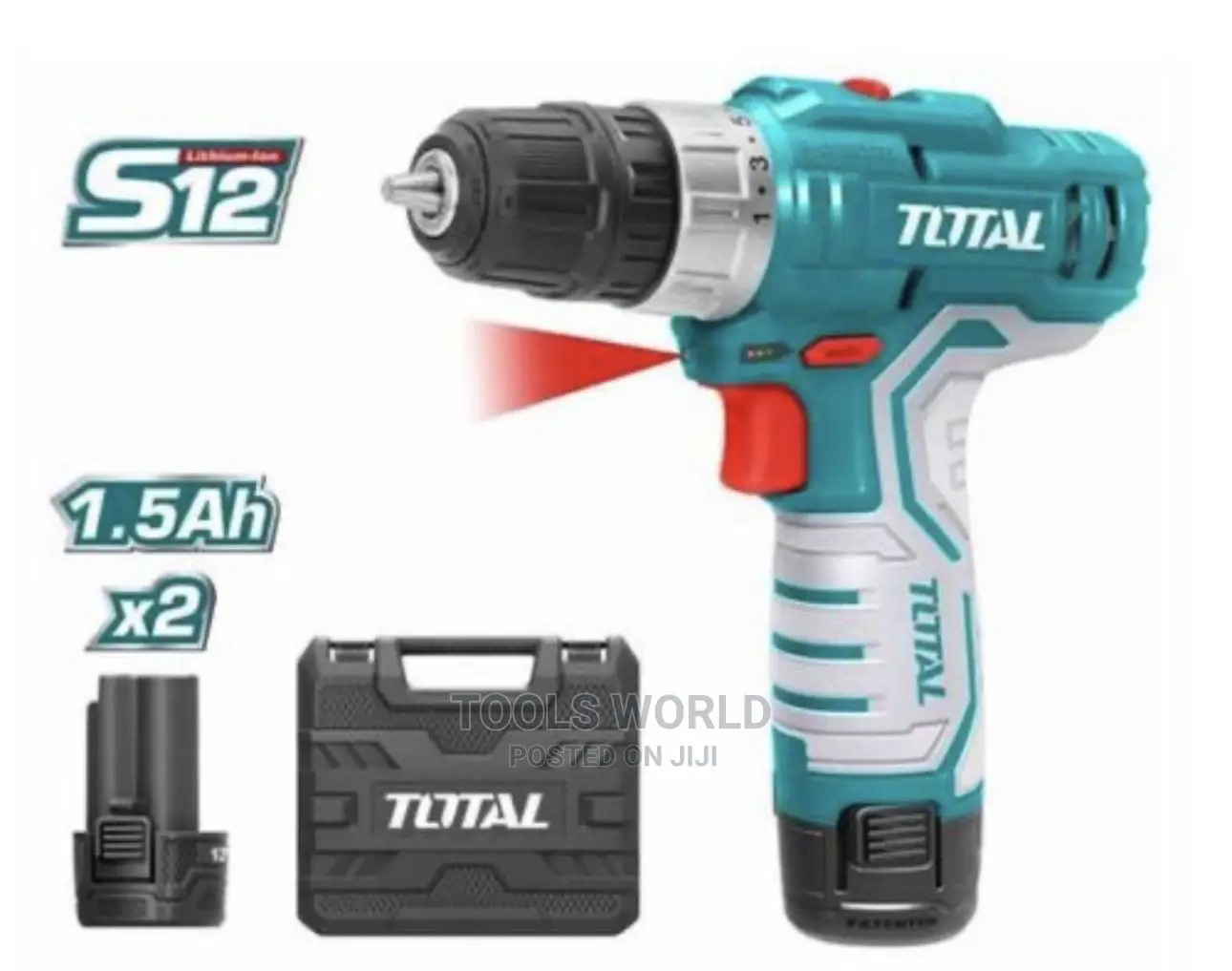 TOTAL 12V Multifunctional Cordless Drill High-Power Drill