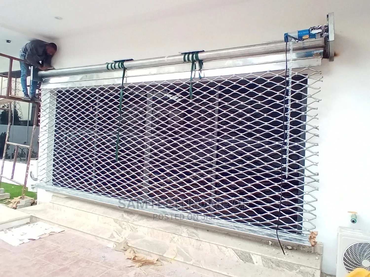 Manual/Automatic Roller Shutter Doors With Automatic Gates