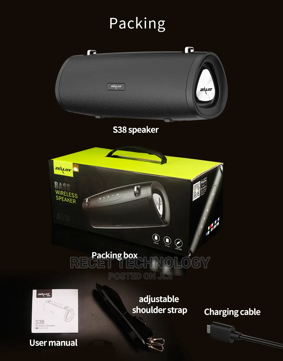 Zealot S38 Bluetooth Speaker