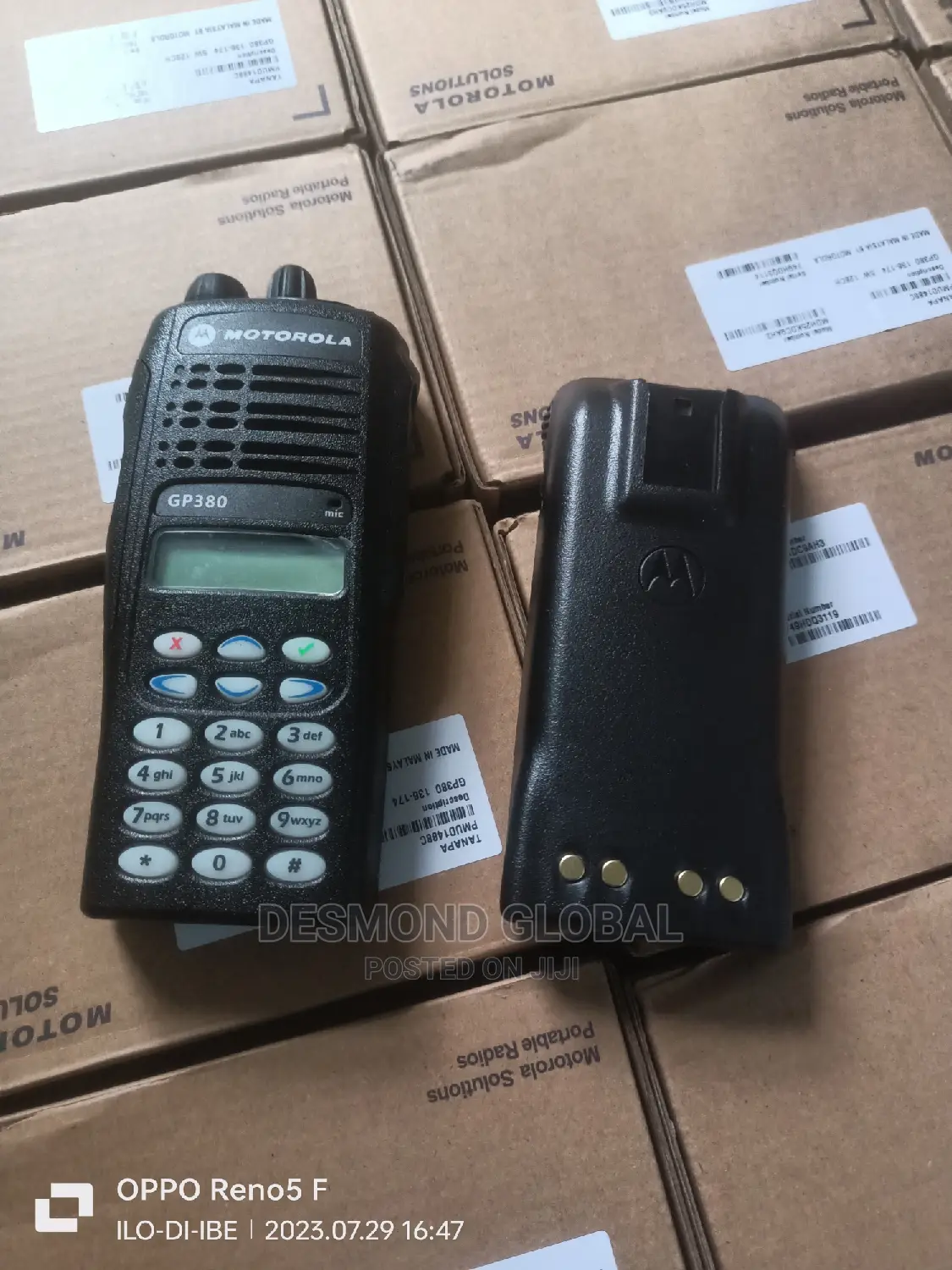 Motorola Gp380 Walkie Talkie Radio Communication