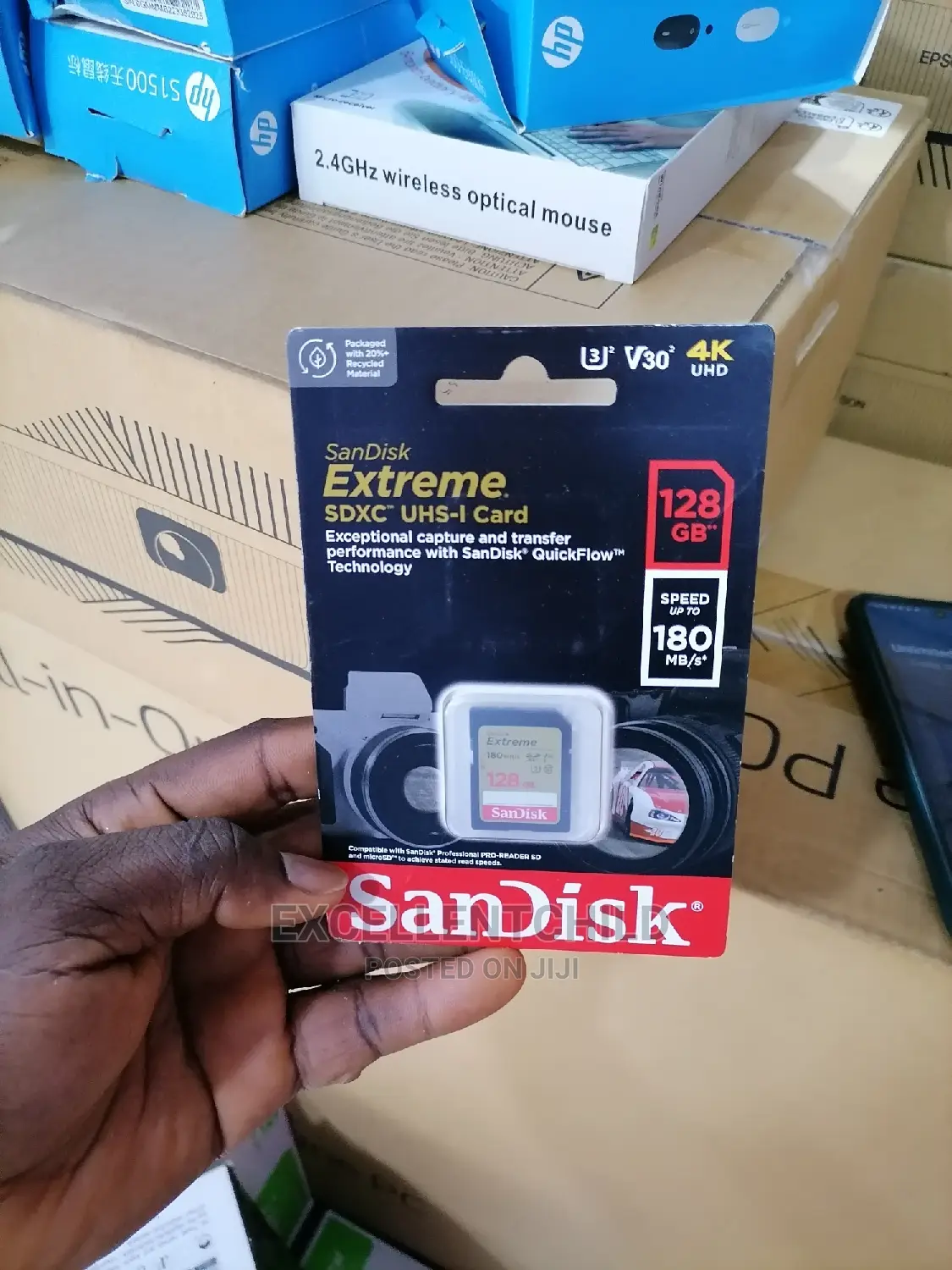 Sandisk 128gb SDXC Uhs-I Card Upto 180mb/S and 90mb/S)