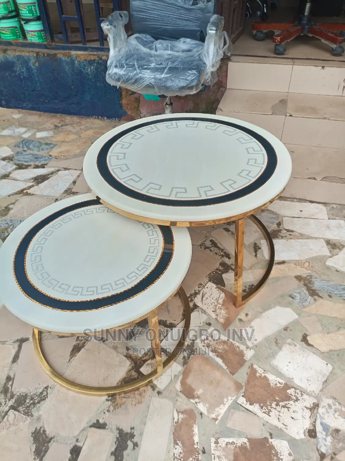 Marble Center Table 2in1