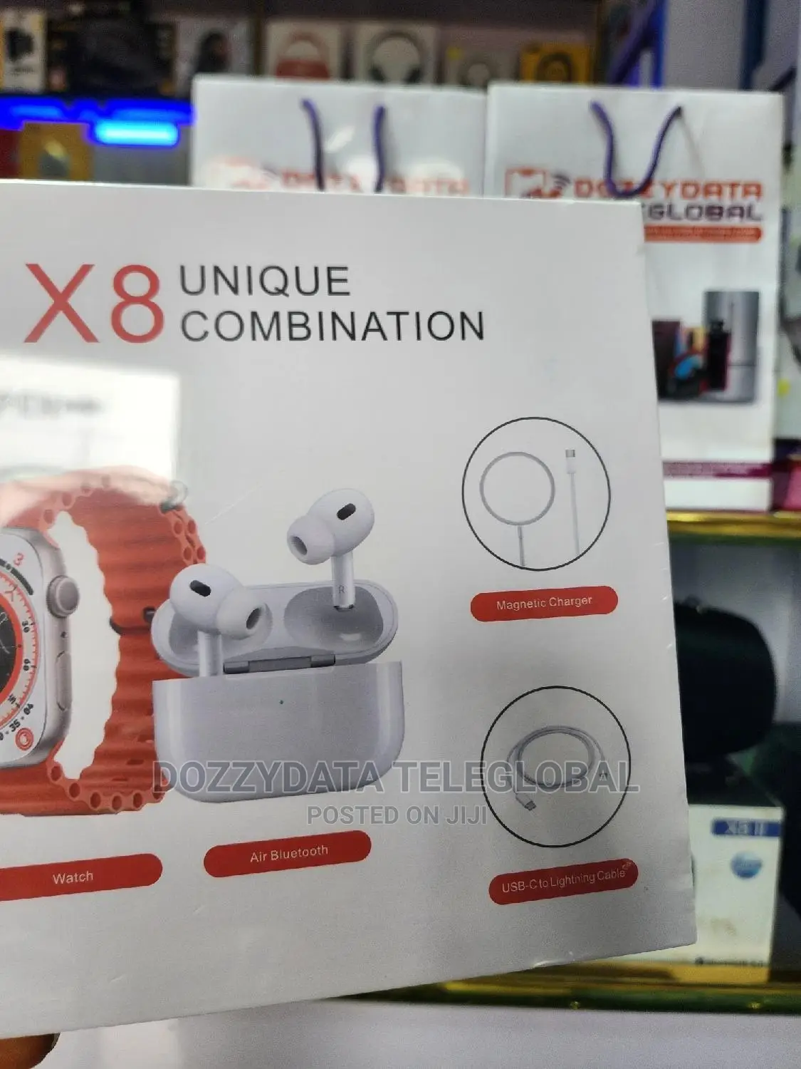 X8 Unique Combination Smart Watch + Earbud 2 Pro+20w Adapter