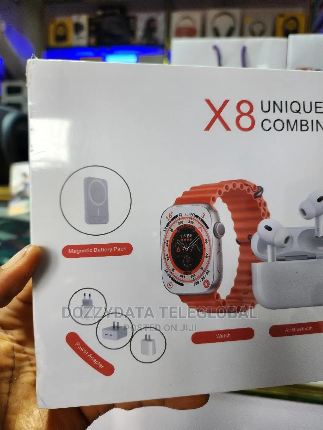 X8 Unique Combination Smart Watch + Earbud 2 Pro+20w Adapter