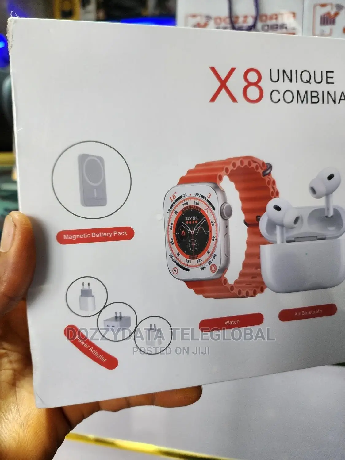 Ultra X8 Watch Combination Airpod2 Pro and 20W Adapter