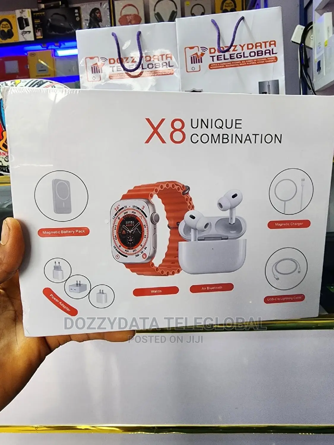 Ultra X8 Watch Combination Airpod2 Pro and 20W Adapter