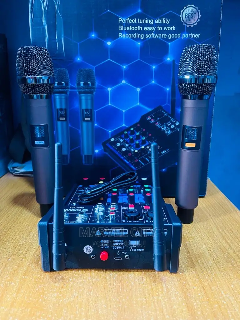 Professional Wireless Microphone Mixer