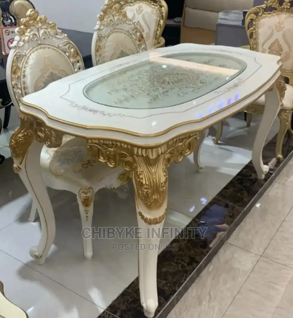 Classic Royal Dining Table With 6chairs