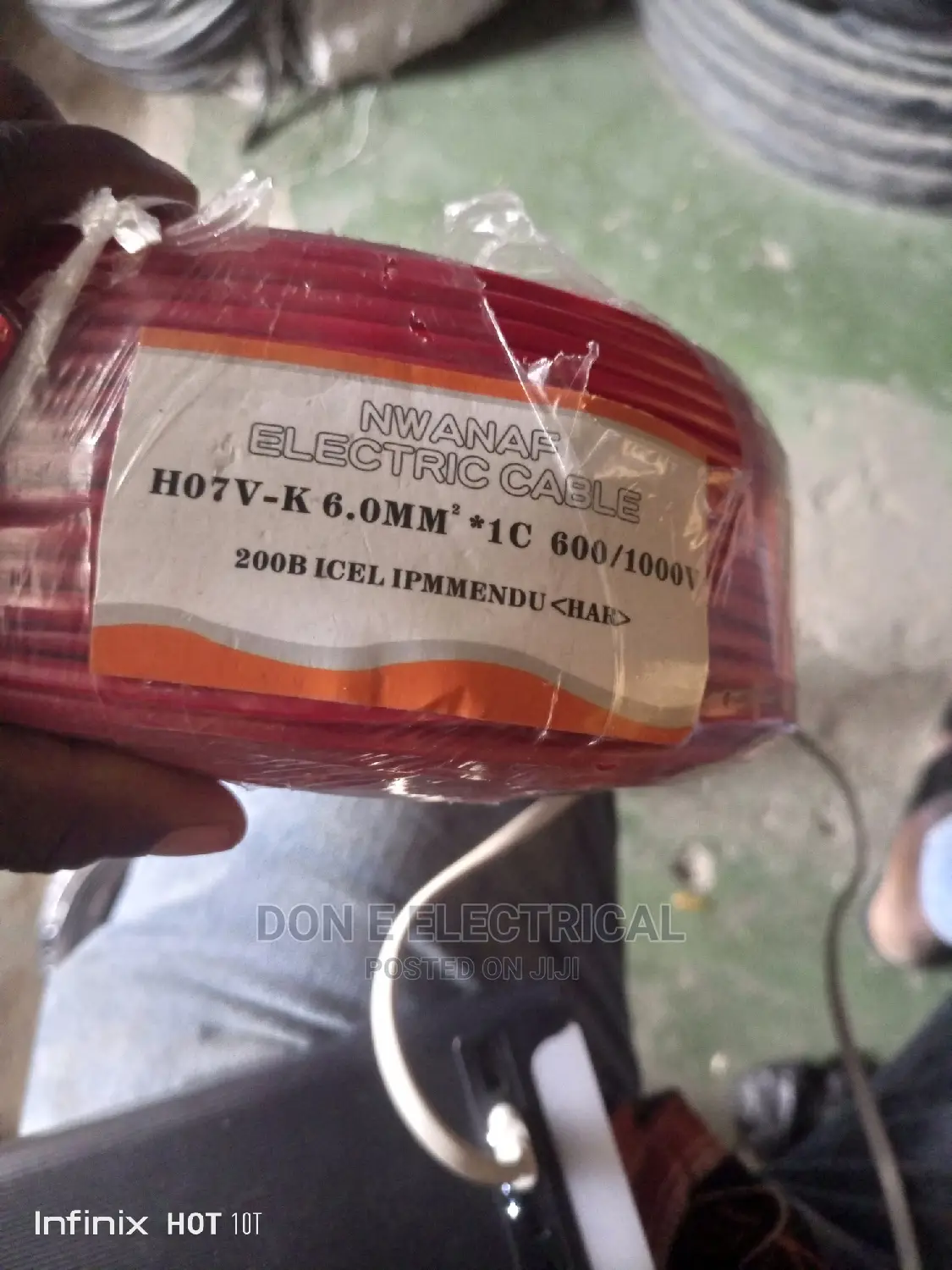 6mm Single Solar Cable Red