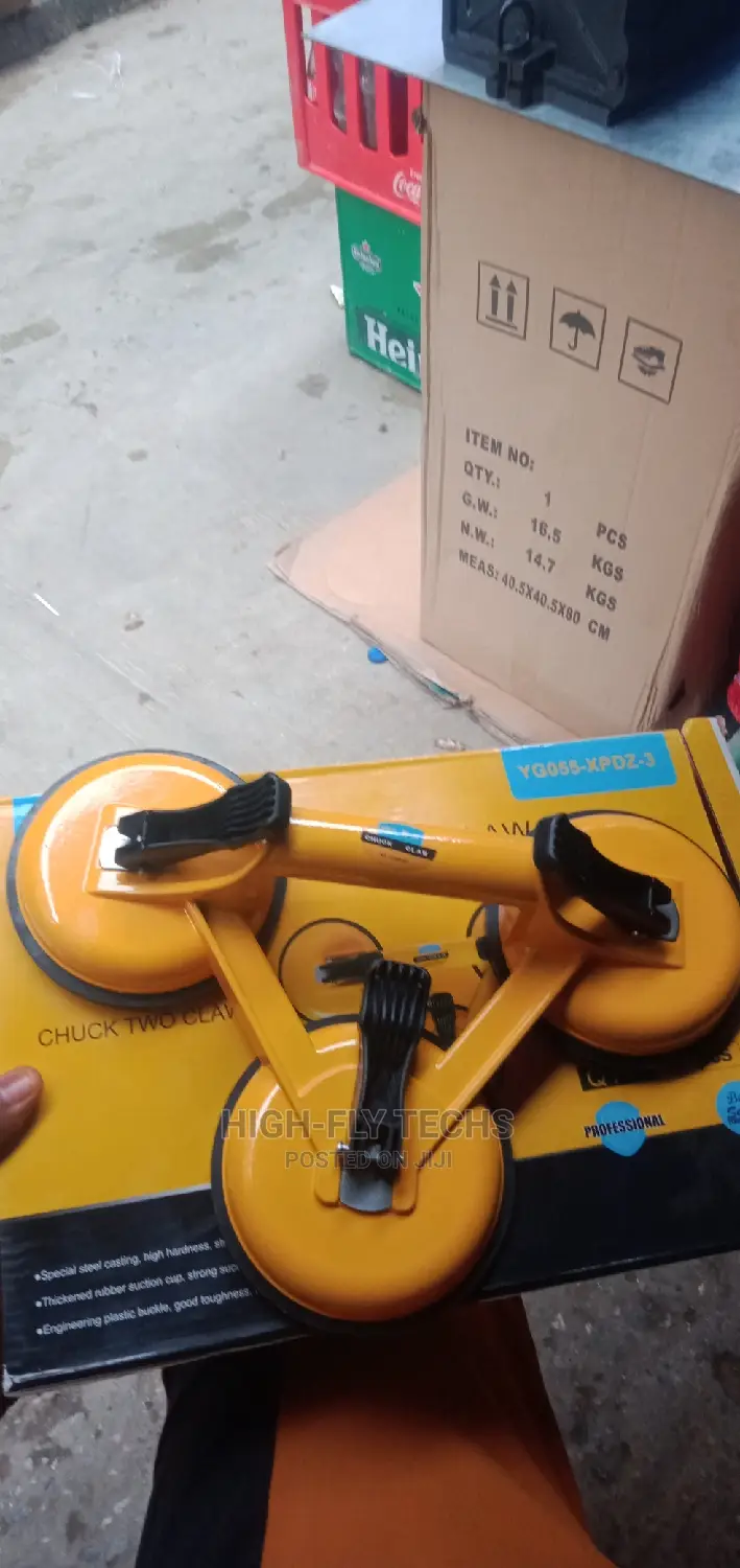 Glass Lifter, Three Claw Glass Suction Cup